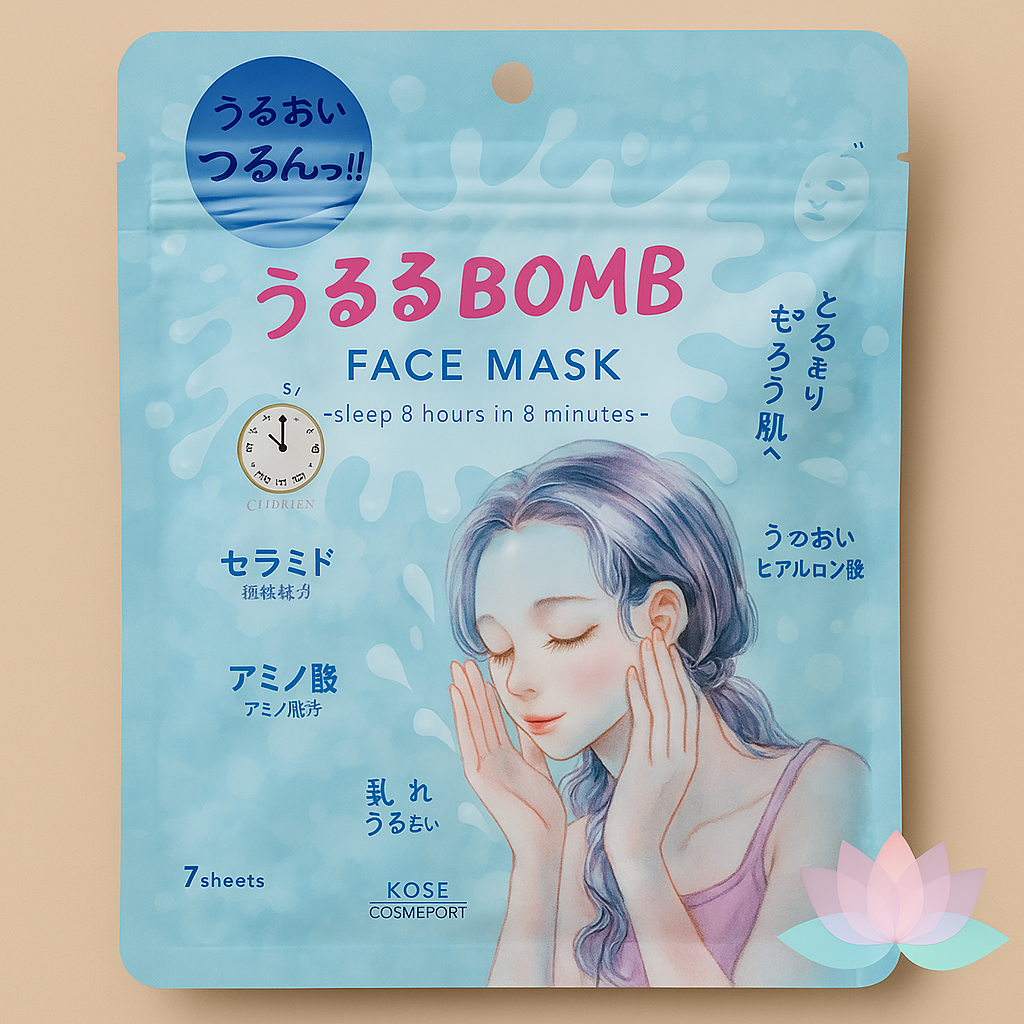 Kose Clear Turn Uruuru Bomb Face Mask (7 Sheets)